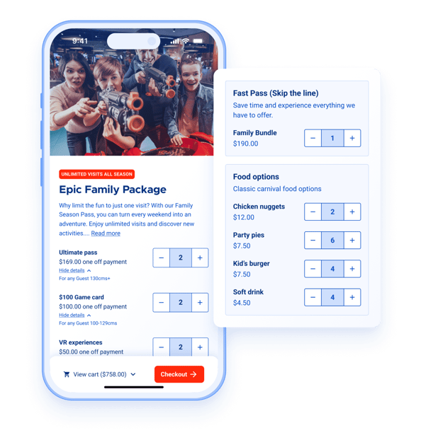Add cashless cards to packages