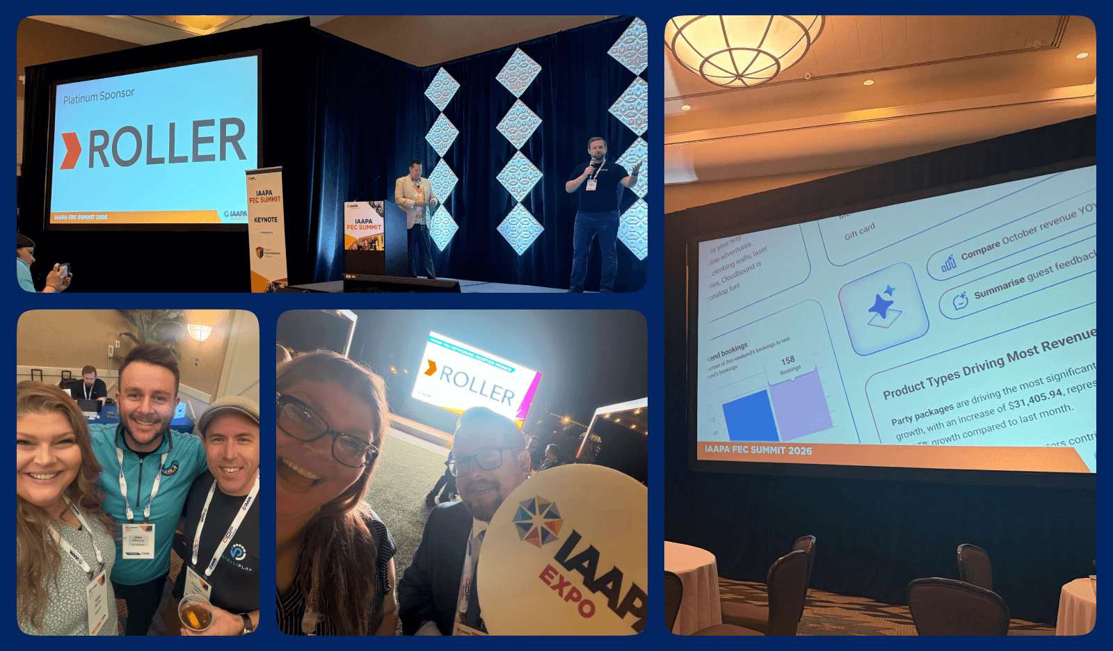 The ROLLER team at IAAPA FEC Summit 2026